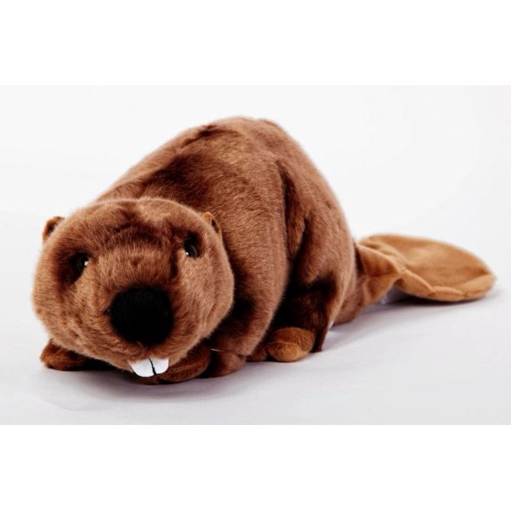 Cabin Critter Realistic Brown  Stuffed  Plush Beaver Toy 11”